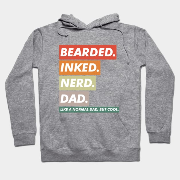 bearded inked nerd dad Hoodie by VanTees